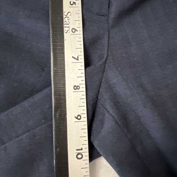 Tahari Dress Pants Womens 4 Blue Flat Front Pockets Business - Picture 11 of 13